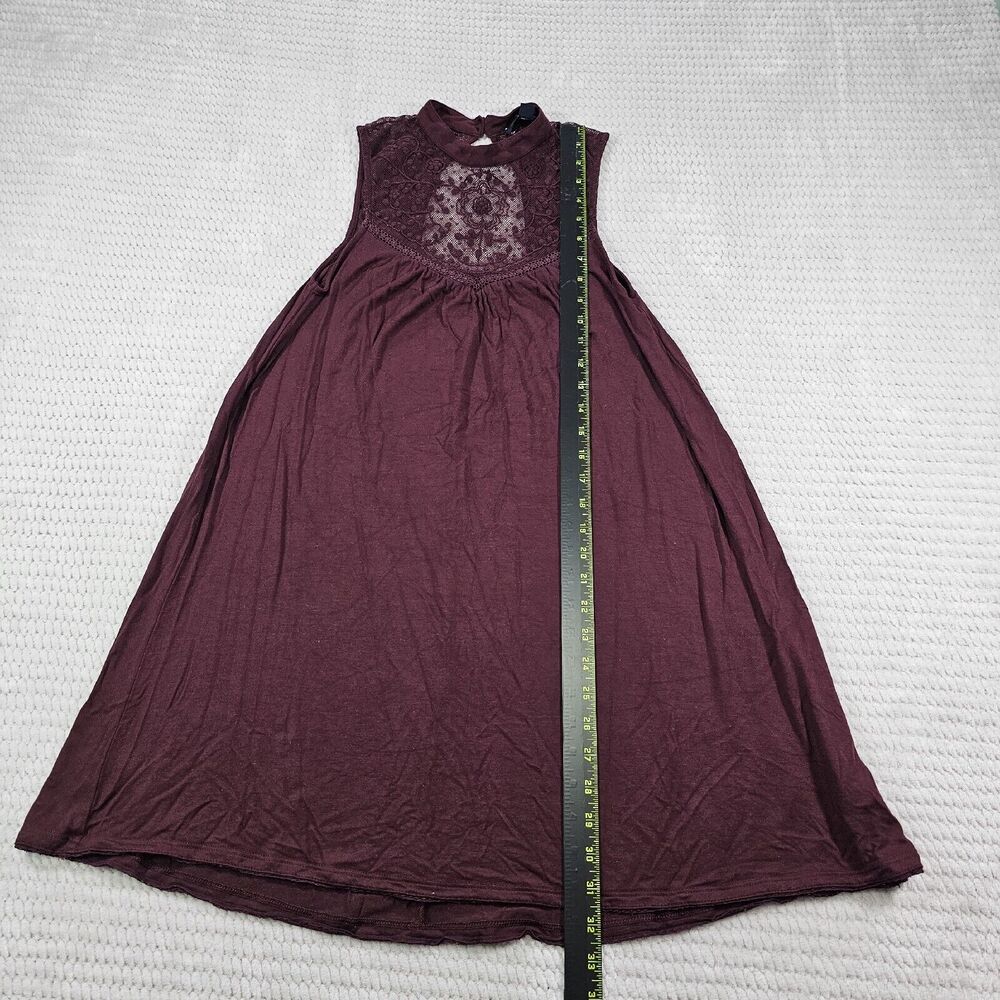 American Eagle Dress Womens XS Maroon Sleeveless Casual Spring Summer - Picture 2 of 7